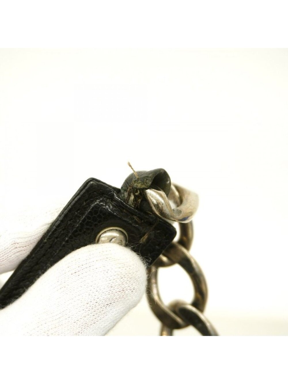 Chanel Chain Tote Caviar Leather Black Silver - Picture 7 of 10